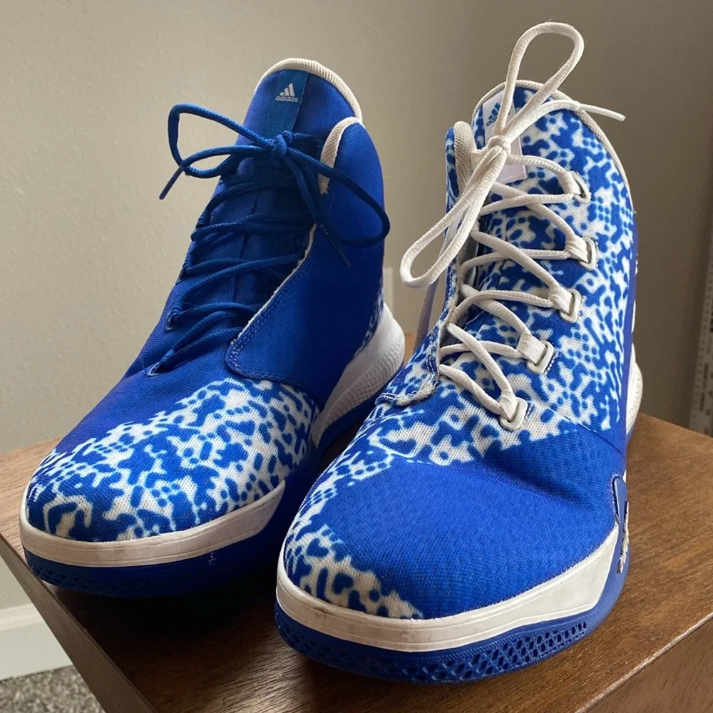 Adidas Light Em Up 2 Blue Basketball Bounce Shoes Sneakers, Men’s 13.5
